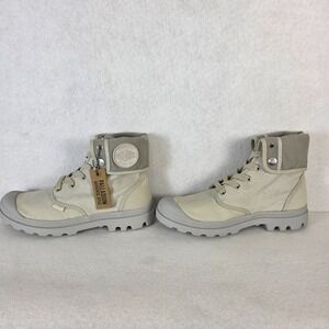 Palladium Baggy 02353-095M Men's 8.5 Vapor/Metal Boots NIB Canvas Mid  Top